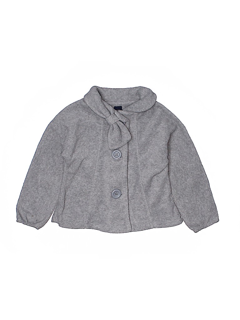 Gap Kids Outlet 100% Polyester Gray Fleece Jacket Size 3T - photo 1