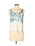 Aqua 100% Tencel White Sleeveless Blouse Size S - photo 1