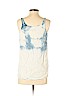 Aqua 100% Tencel White Sleeveless Blouse Size S - photo 2