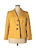 Evan Picone 100% Polyester Yellow Blazer Size 16 - photo 1