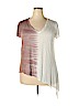 Gilded Intent 100% Rayon Tan Short Sleeve Top Size XL - photo 1