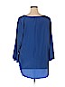 Hot Ginger 100% Rayon Blue 3/4 Sleeve Blouse Size 2XL - photo 2