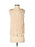 Amanda Uprichard 100% Silk Ivory Sleeveless Silk Top Size P (petite) - photo 1