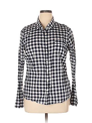 J. Crew Factory Store Long Sleeve Button-Down Shirt (view 1)