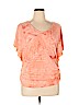 JM Collection Orange Short Sleeve Top Size XL (petite) - photo 1