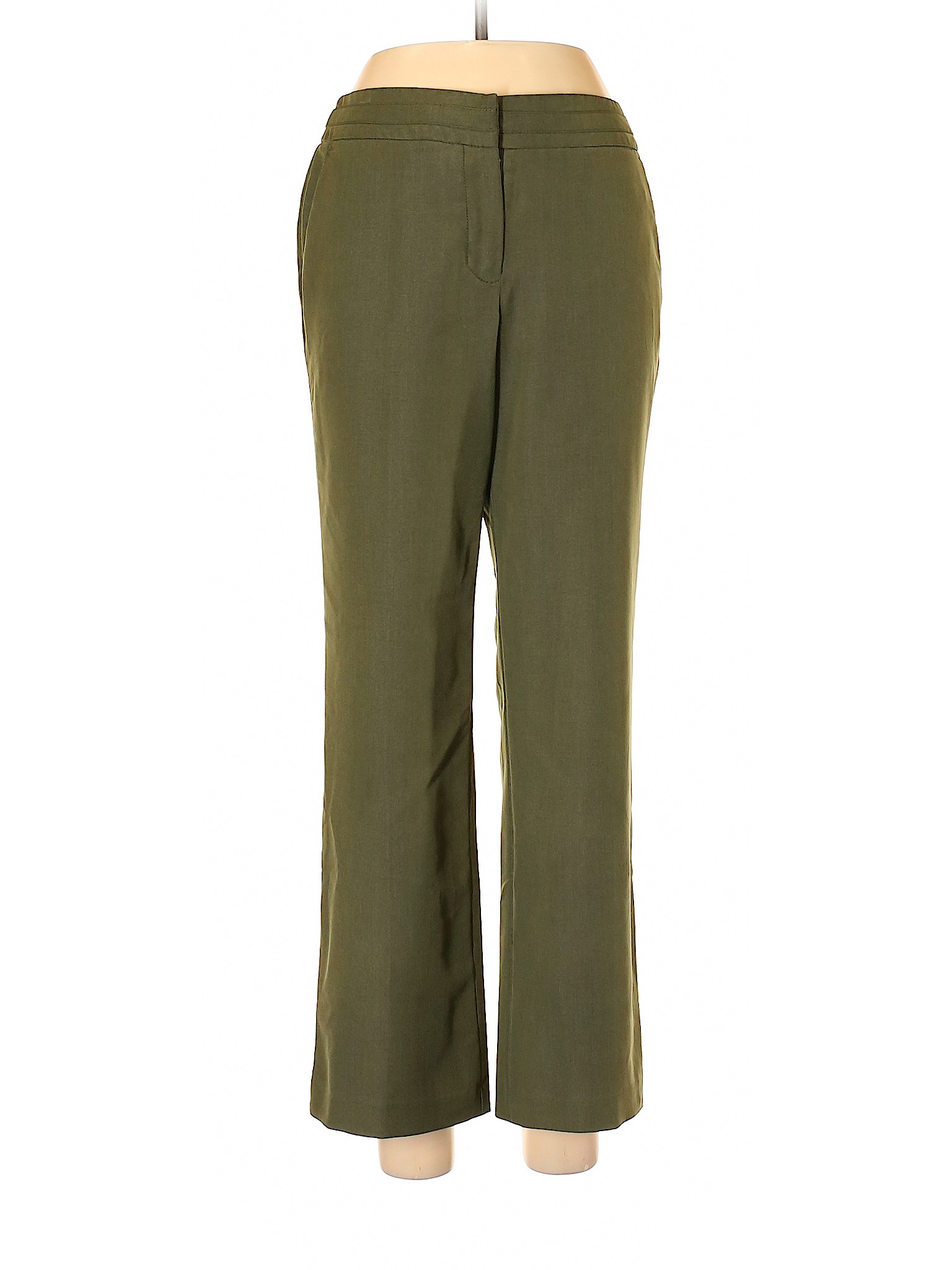 Dress Barn Women Green Dress Pants 10 Petite Ebay