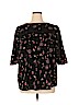 Lane Bryant 100% Polyester Black 3/4 Sleeve Blouse Size 16 - photo 1