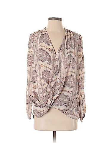 Calypso St. Barth Long Sleeve Silk Top (view 1)