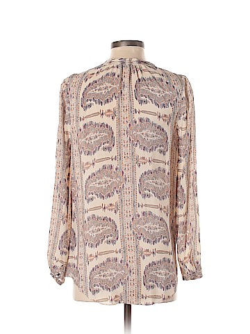 Calypso St. Barth Long Sleeve Silk Top (view 2)