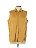 Uniqlo 100% Linen Gold Sleeveless Blouse Size XL - photo 1