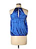American Eagle Outfitters 100% Polyester Blue Sleeveless Blouse Size S - photo 2