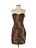 BCBGMAXAZRIA Brown Cocktail Dress Size 6 - photo 1