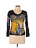 Christian Audigier Black Long Sleeve T-Shirt Size L - photo 1