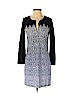 Diane von Furstenberg 100% Silk Blue Casual Dress Size 4 - photo 1