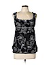 BCBGMAXAZRIA 100% Cotton Black Sleeveless Blouse Size L - photo 1