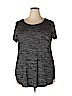 Apt. 9 Gray Short Sleeve Top Size XL - photo 1
