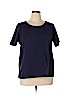 Joan Rivers Blue Short Sleeve T-Shirt Size XL - photo 1