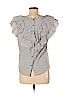 Zara Gray Short Sleeve Blouse Size M - photo 2