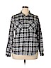Maurices 100% Cotton Gray Long Sleeve Button-Down Shirt Size XL - photo 1