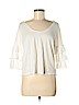 American Eagle Outfitters White 3/4 Sleeve Top Size S - photo 1