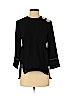 Zara 100% Polyester Black 3/4 Sleeve Blouse Size XS - photo 1