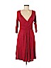 Velvet Red Casual Dress Size L - photo 1