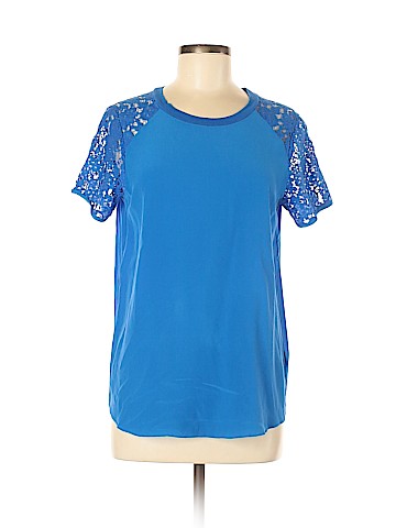 Rebecca Taylor Short Sleeve Silk Top (view 1)