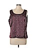 Tahari by ASL 100% Polyester Burgundy Sleeveless Blouse Size 16 - photo 1