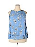 Zac & Rachel 100% Polyester Blue Sleeveless Blouse Size XL - photo 1