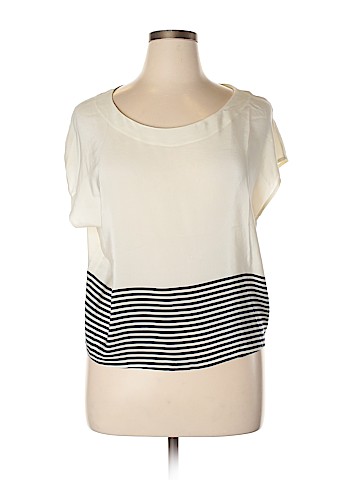 Joie Short Sleeve Silk Top (view 1)