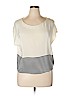 Joie 100% Silk Ivory Short Sleeve Silk Top Size L - photo 1