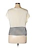 Joie 100% Silk Ivory Short Sleeve Silk Top Size L - photo 2
