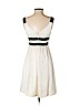 BCBGMAXAZRIA 100% Polyester Ivory Cocktail Dress Size 2 - photo 2