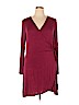 Express Burgundy Casual Dress Size XL - photo 1
