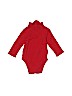 Old Navy 100% Cotton Solid Red Long Sleeve Onesie Size 12-18 mo - photo 2