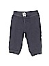 Carter's 100% Cotton Solid Gray Casual Pants 0-3 MO / 3 MO - photo 1
