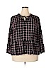 Ann Taylor LOFT 100% Rayon Black 3/4 Sleeve Blouse Size 18 - photo 1