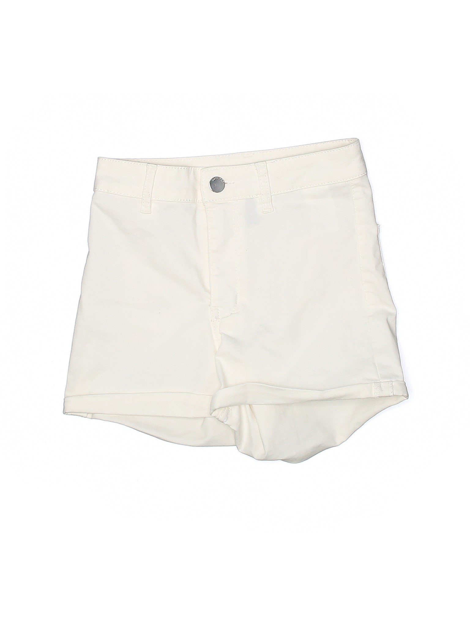 h&m white denim shorts