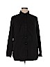Lane Bryant Black Long Sleeve Button-Down Shirt Size 16 - photo 1
