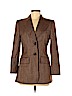 RENA LANGE Brown Wool Blazer Size 8 - photo 1