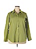 Talbots 100% Cotton Green Long Sleeve Button-Down Shirt Size 18 - photo 1