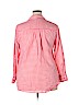 Lane Bryant 100% Cotton Pink Long Sleeve Button-Down Shirt Size 18 - photo 2
