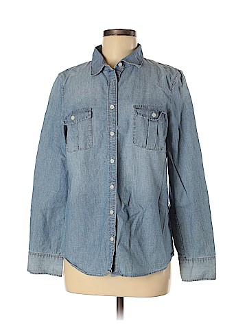 J. Crew Factory Store Long Sleeve Button-Down Shirt (view 1)