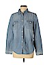 J. Crew Factory Store 100% Cotton Blue Long Sleeve Button-Down Shirt Size M - photo 1