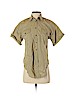 Madewell Tan Short Sleeve Button-Down Shirt Size XS - photo 1