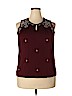 dalia Burgundy Sleeveless Top Size XL - photo 1