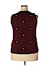 dalia Burgundy Sleeveless Top Size XL - photo 2