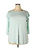 Ava & Viv Blue 3/4 Sleeve Top Size XL - photo 1