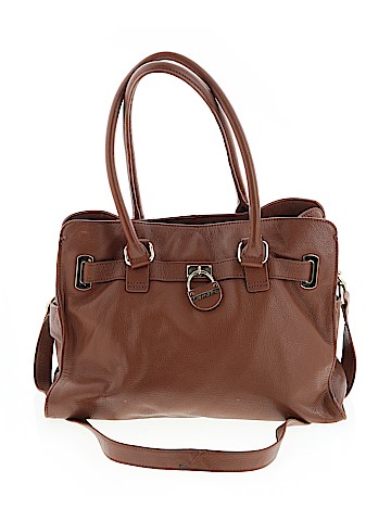 Calvin Klein Leather Satchel (view 1)