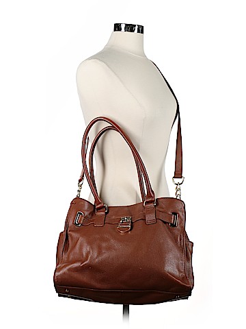 Calvin Klein Leather Satchel (view 2)